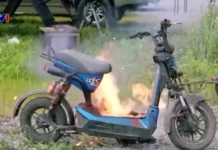 Cách xử lý đám cháy pin xe điện