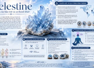Celestine – Viên đá của bầu trời và sự thanh khiết