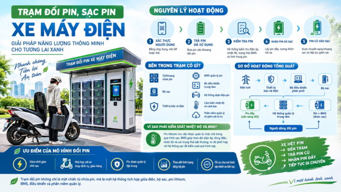 tram doi pin sac pin xe may dien
